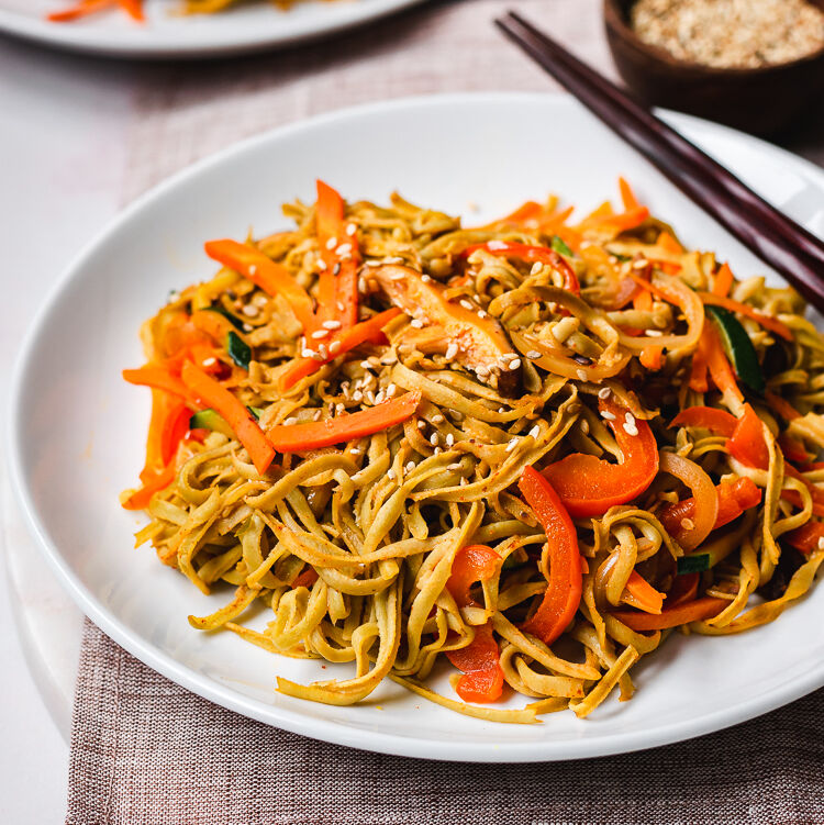 Spicy Vegan Edamame Noodles Recipe | The Feedfeed