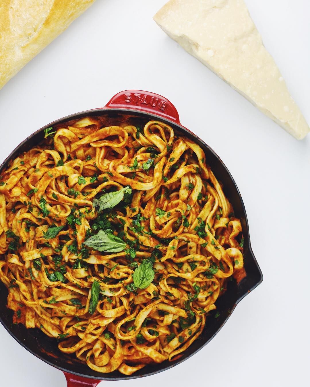 Homemade Pasta With Fire Roasted Crushed Tomato Sauce Recipe The Feedfeed