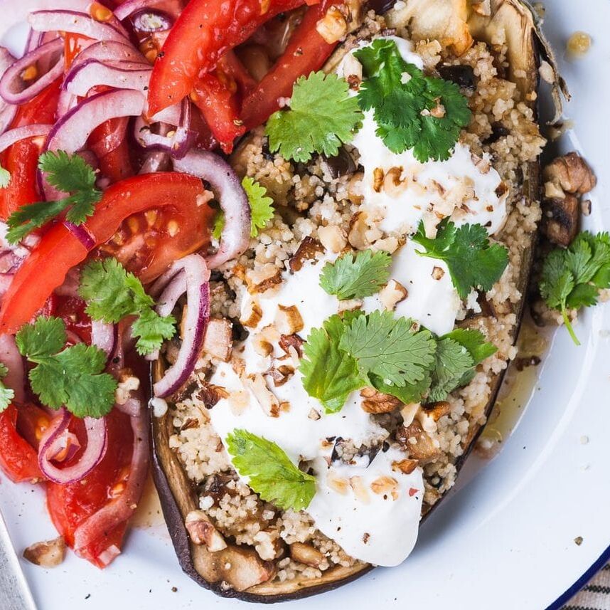 Meaty MushroomStuffed Eggplant Recipe The Feedfeed