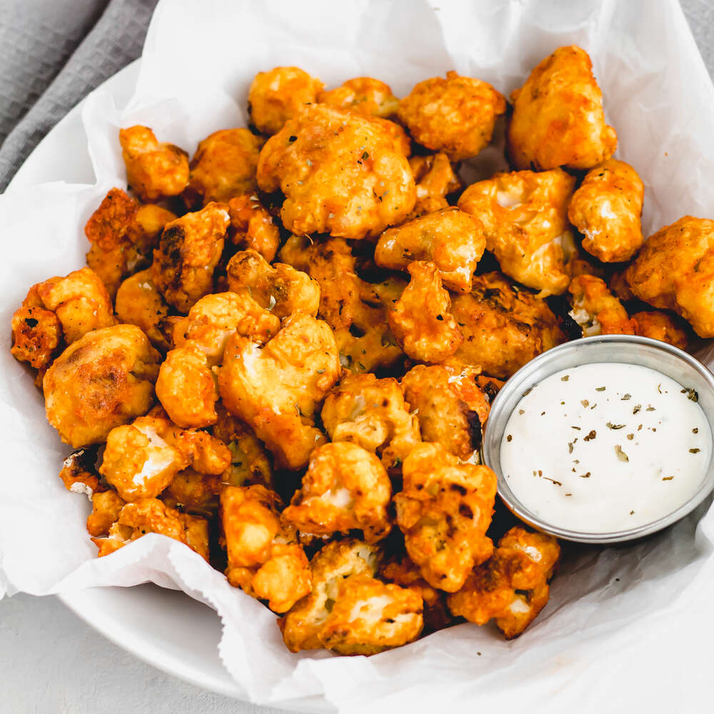 Sriracha Buffalo Cauliflower Wings Recipe The Feedfeed