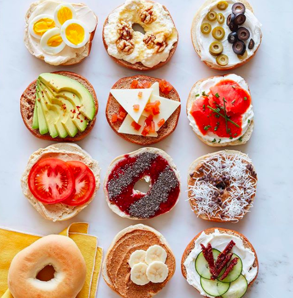 Bagel Board With Assorted Toppings Recipe The Feedfeed