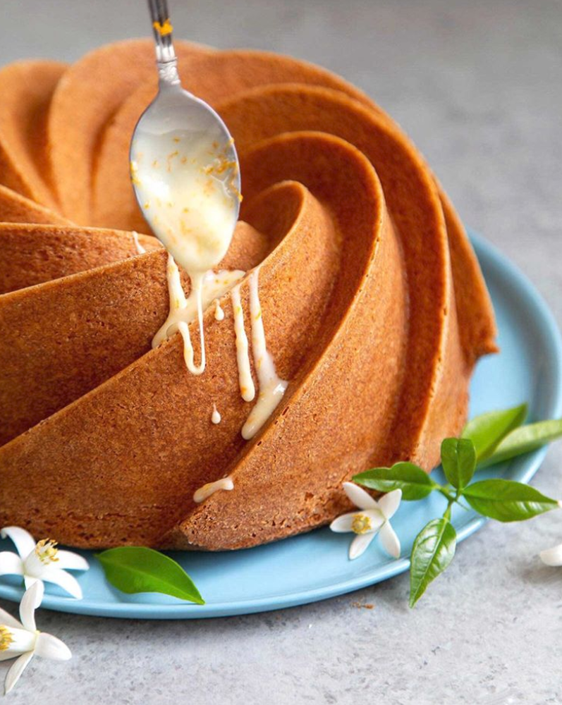Buttery Orange Bundt Cake with Orange Blossom Glaze Recipe The Feedfeed