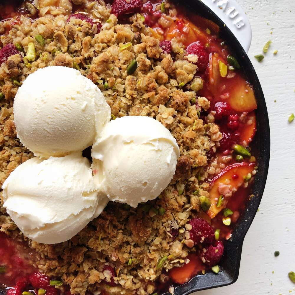 The Easiest Fruit Crisp Ever by thefeedfeed, | The Feedfeed