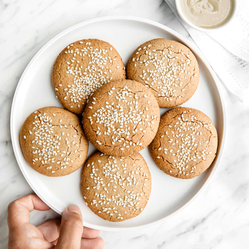 Vegan Tahini Cookies Recipe The Feedfeed