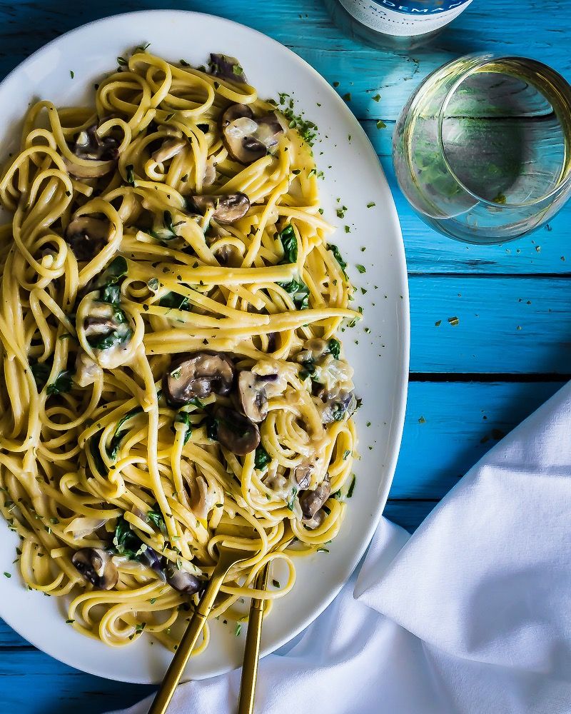 Creamy Mushroom White Wine Pasta Recipe The Feedfeed
