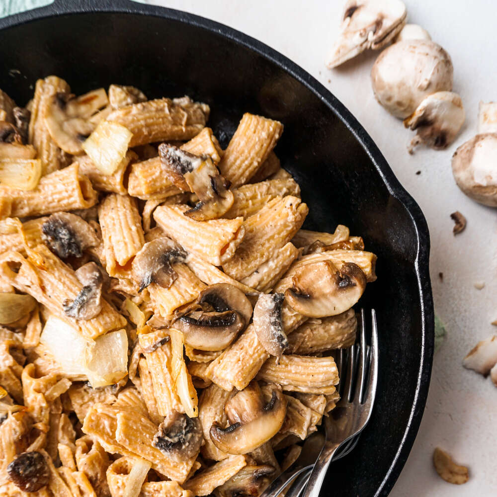 Garlicky Caramelized Onion and Mushroom Pasta Recipe The Feedfeed