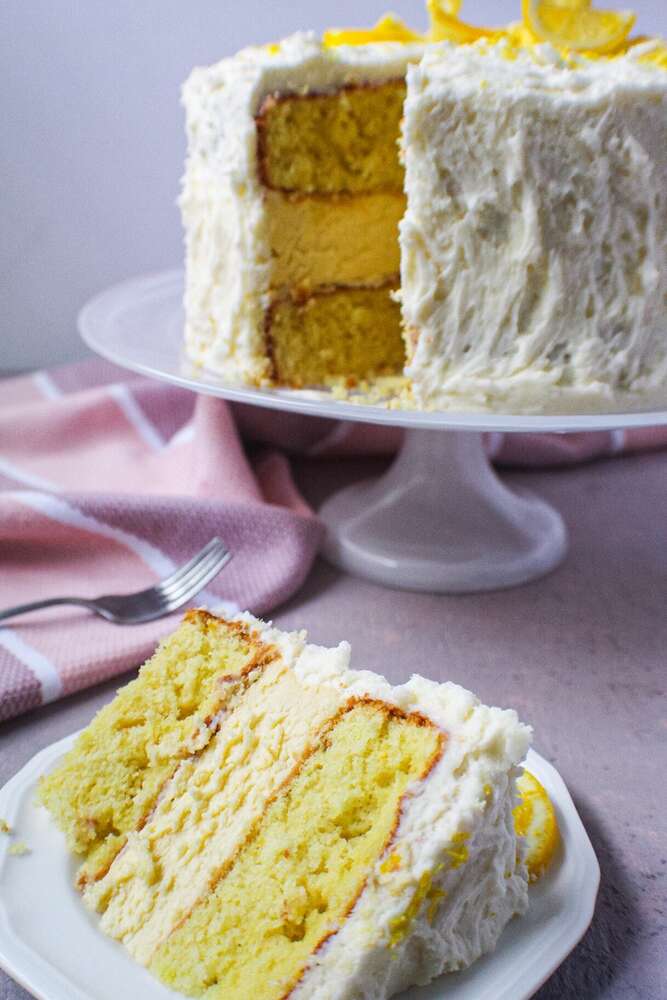 Lemon Cheesecake Layer Cake Recipe | The Feedfeed