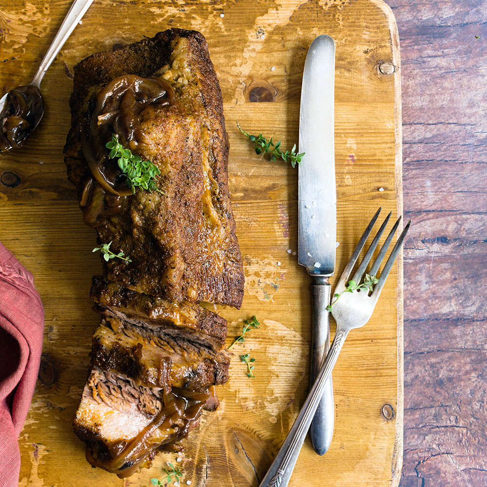 Beer Braised Brisket with Onion Jam Recipe The Feedfeed