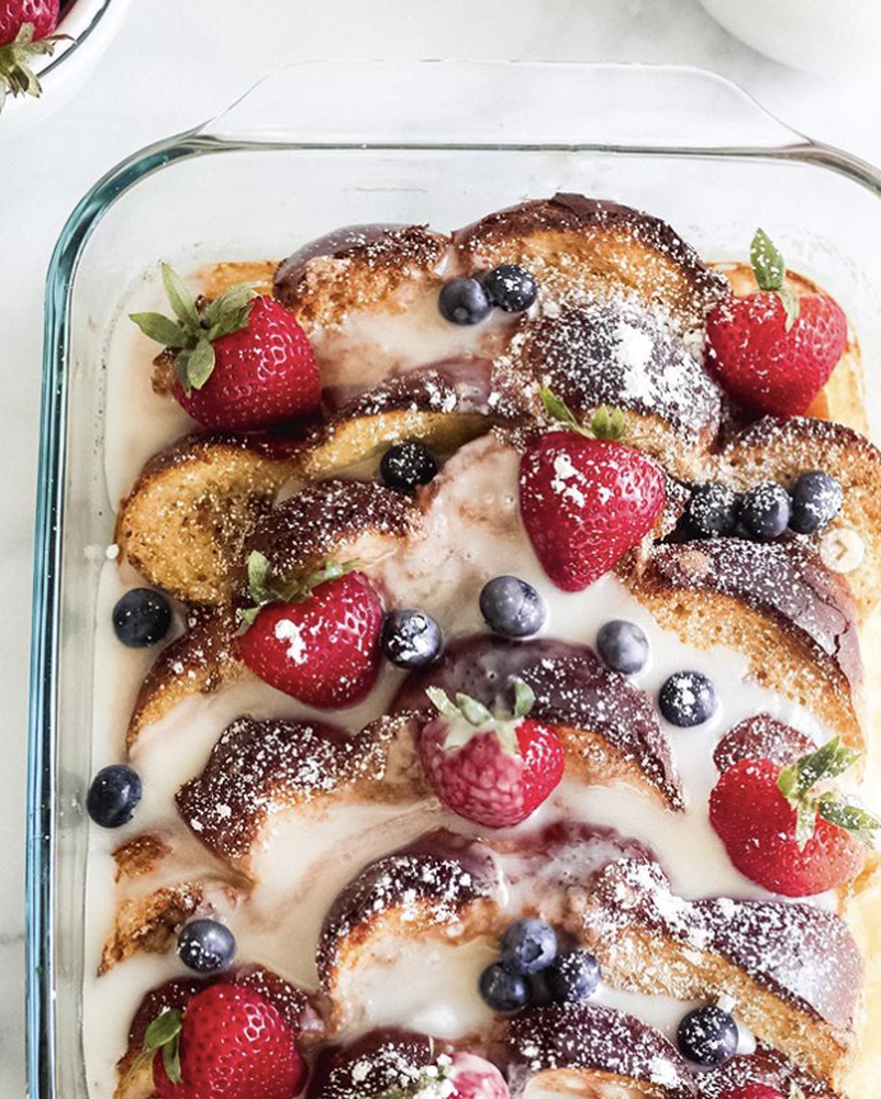 Overnight Rumchata French Toast Recipe The Feedfeed