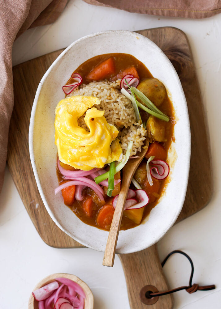 Japanese Curry With Soft Scrambled Eggs Recipe The Feedfeed