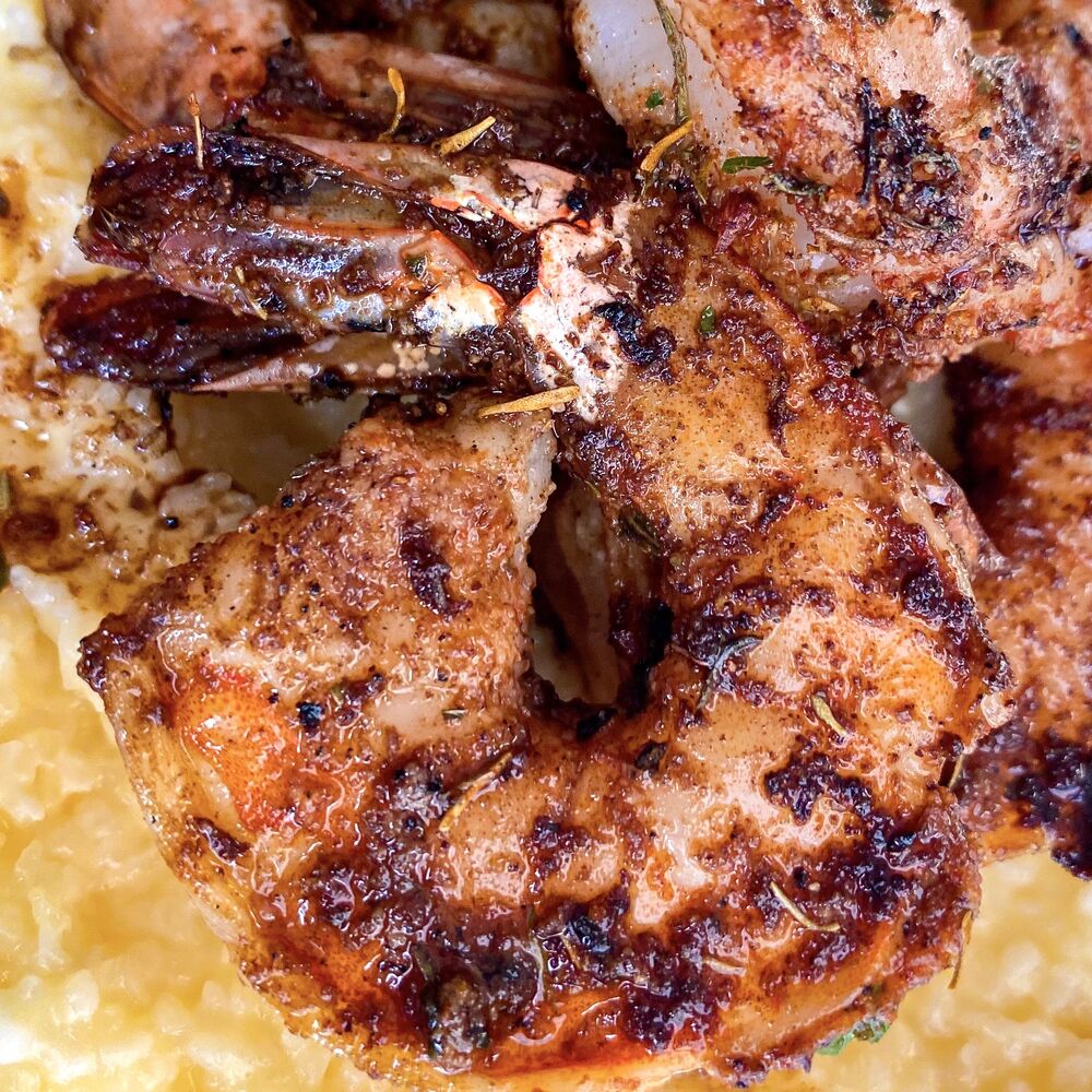 Jerk Shrimp with Creamy Grits Recipe The Feedfeed