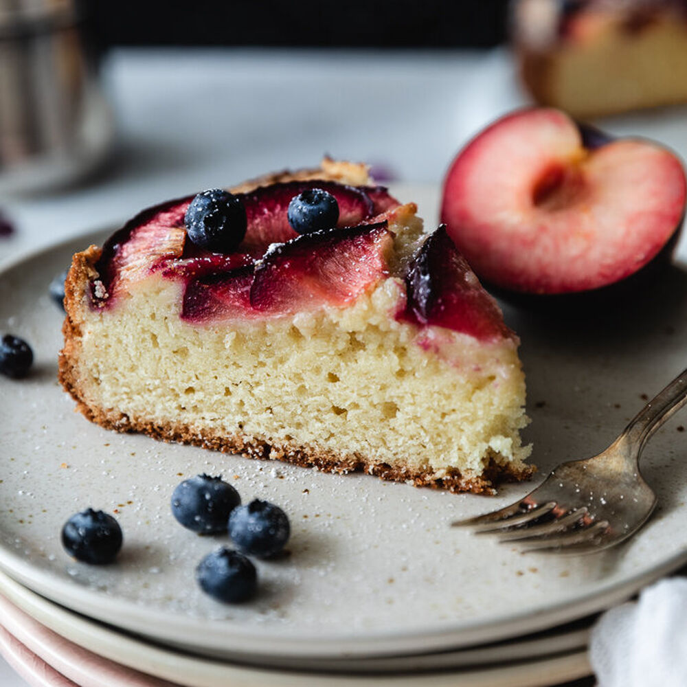 Ricotta Cake with Plums Recipe | The Feedfeed