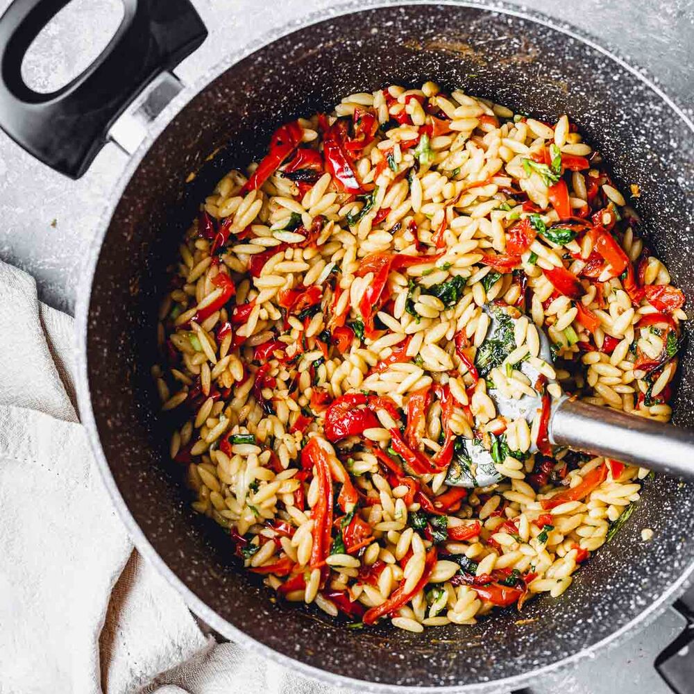 Vegan Orzo Pasta Salad by myveganminimalist Quick & Easy Recipe The
