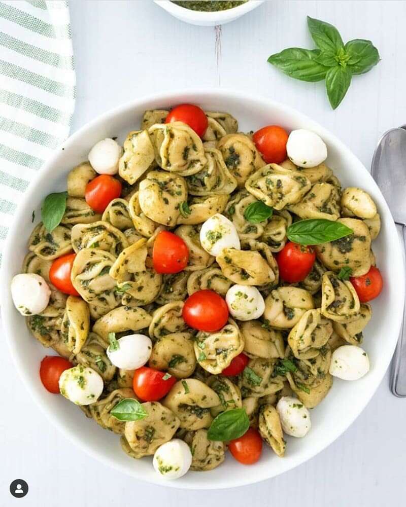 Caprese Tortellini Pasta Salad Recipe The Feedfeed