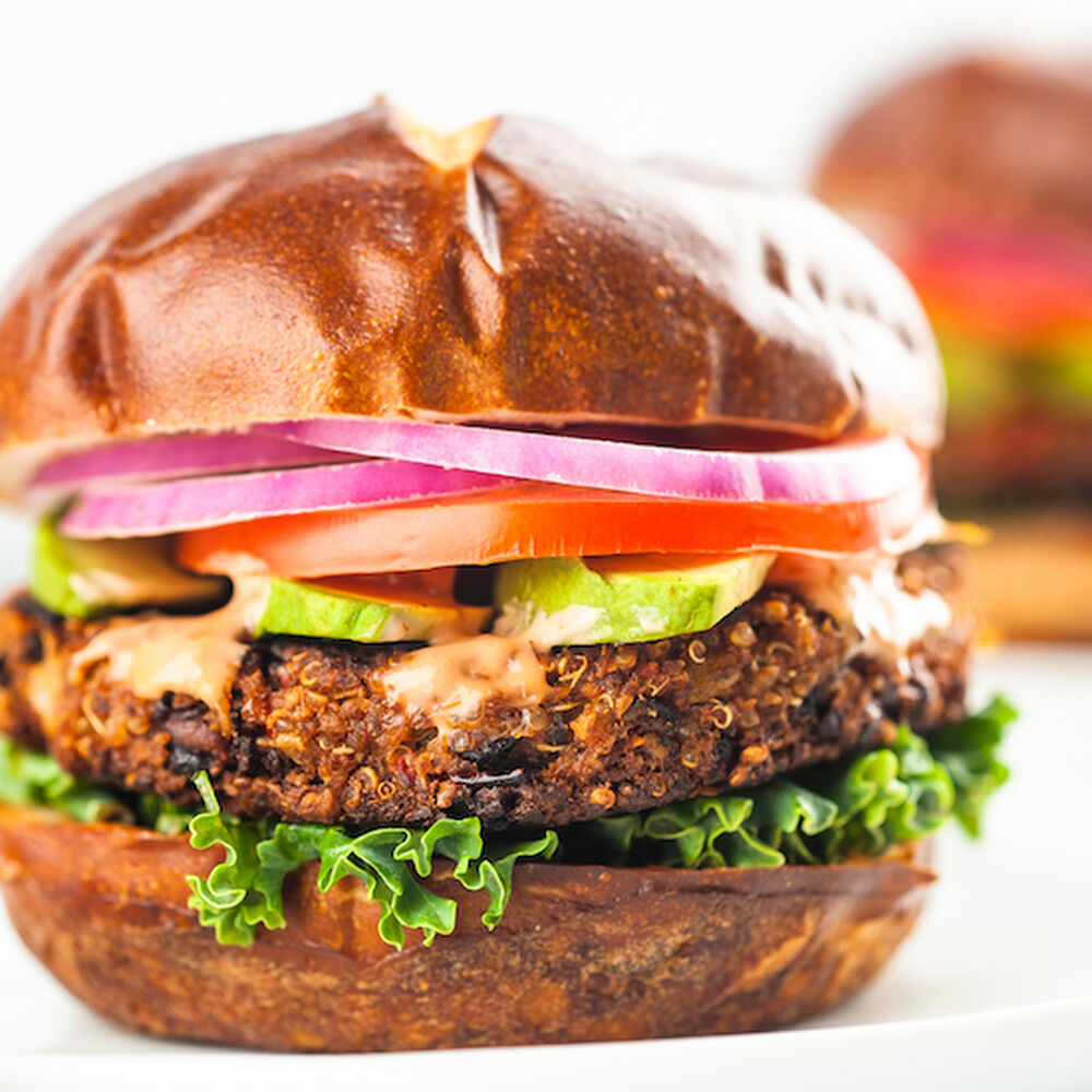 Vegan Black Bean Quinoa Burger Recipe | The Feedfeed