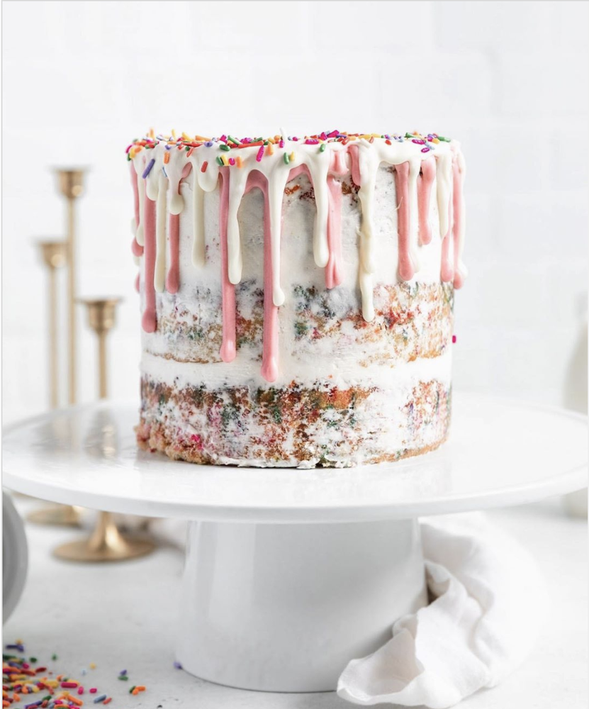 Funfetti Snowflake Cake by figandbleu, Quick & Easy Recipe