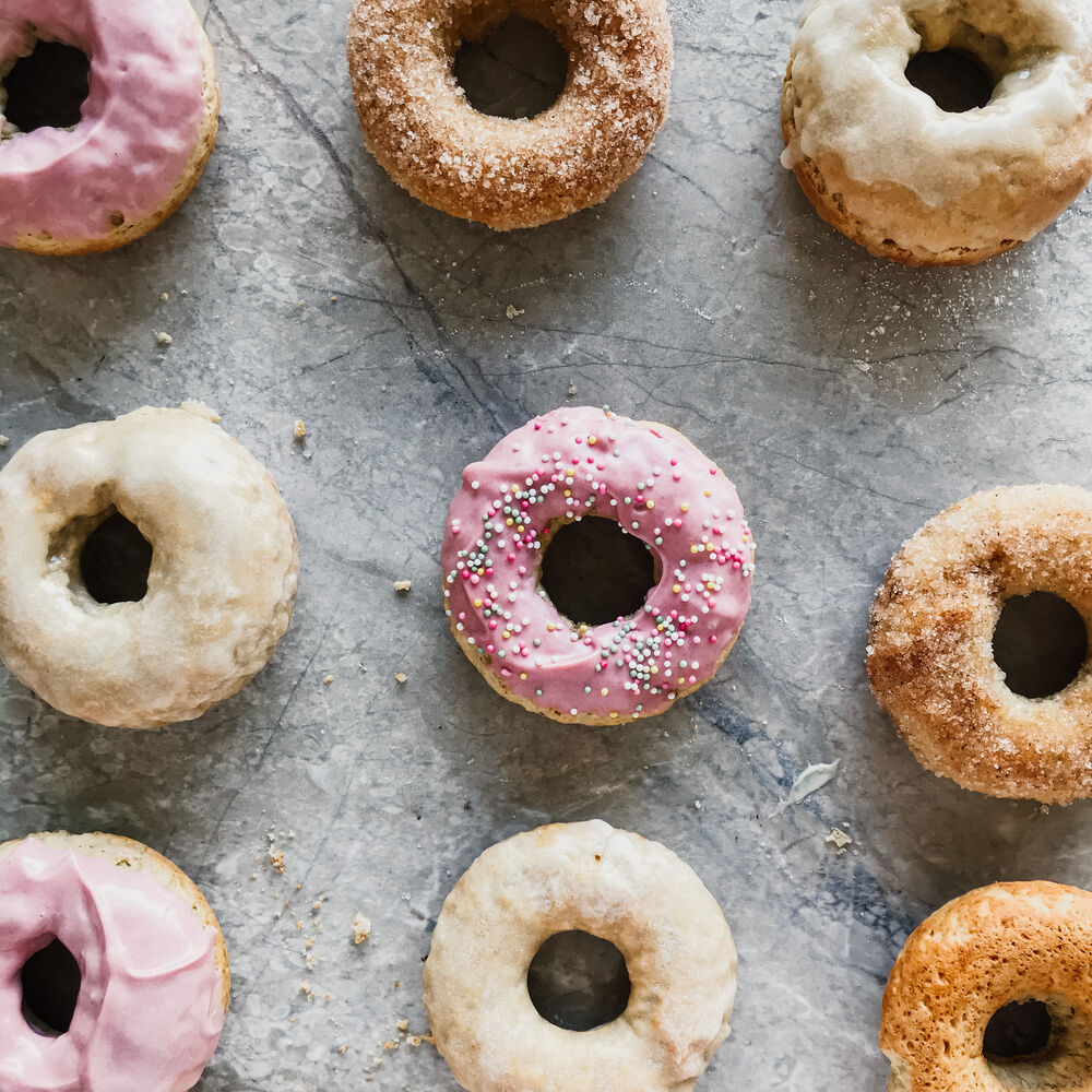 Easy Oven Baked Donuts Recipe 3 Ways by WhatsUpDough Quick & Easy