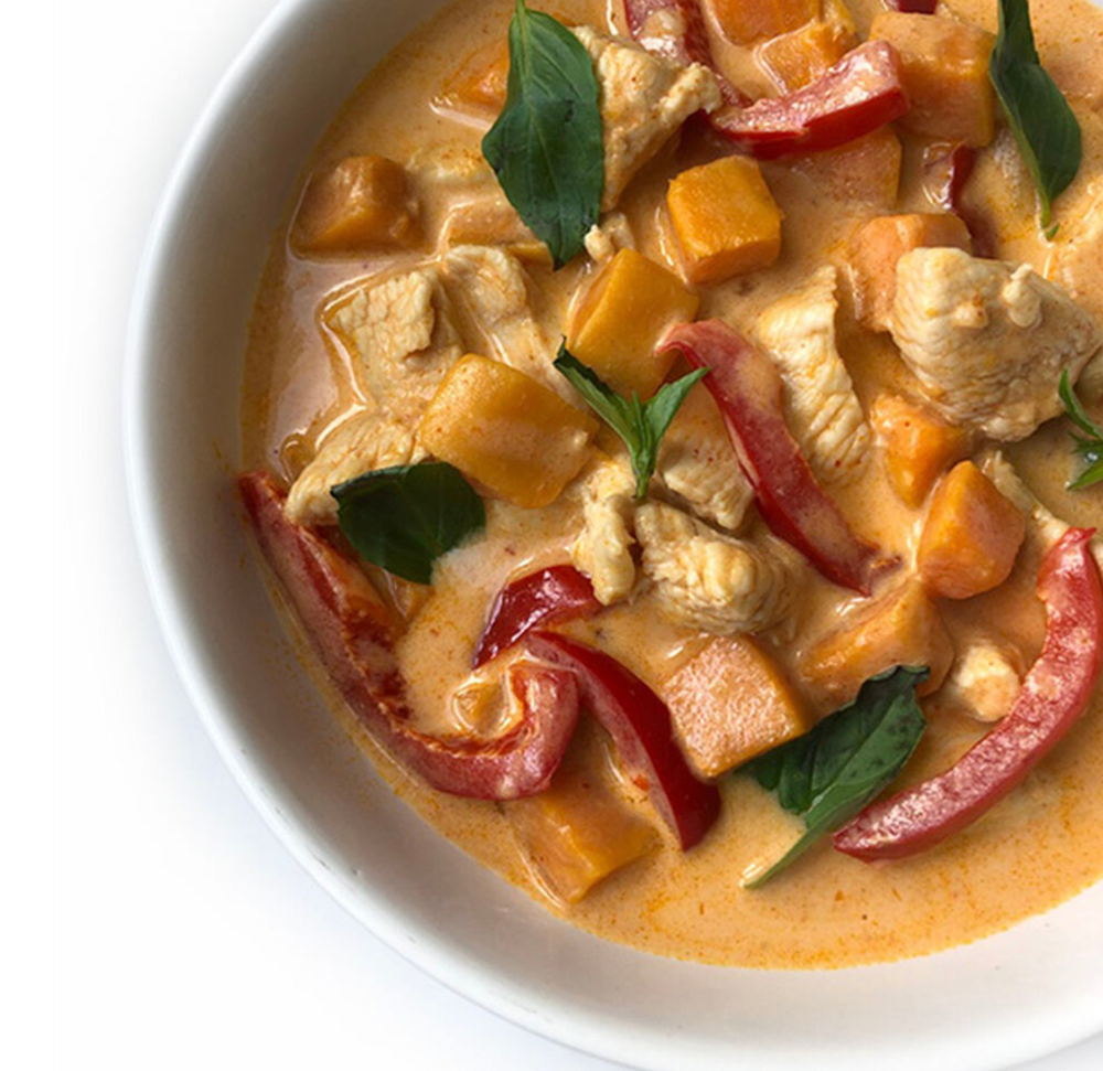 Sweet Potato and Chicken Coconut Curry by hookedonheat Quick & Easy