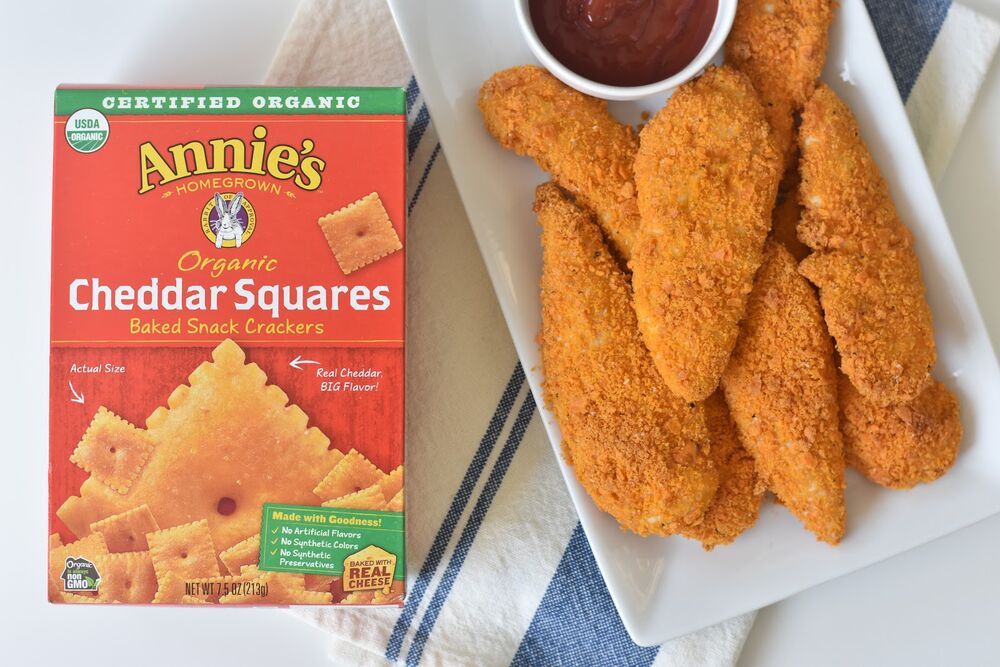 Cheddar Crusted Chicken Tenders Recipe The Feedfeed