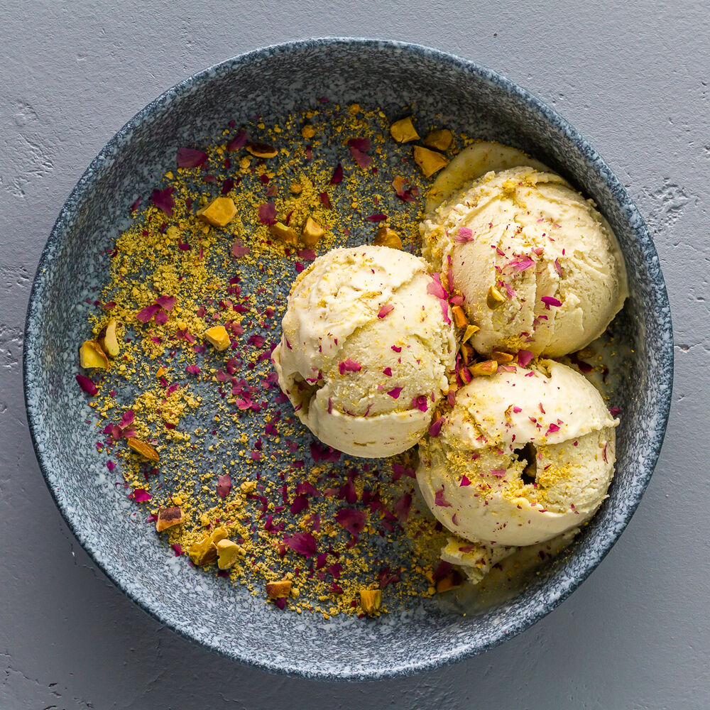 Pistachio Ice Cream with Rosewater & Saffron Recipe The Feedfeed