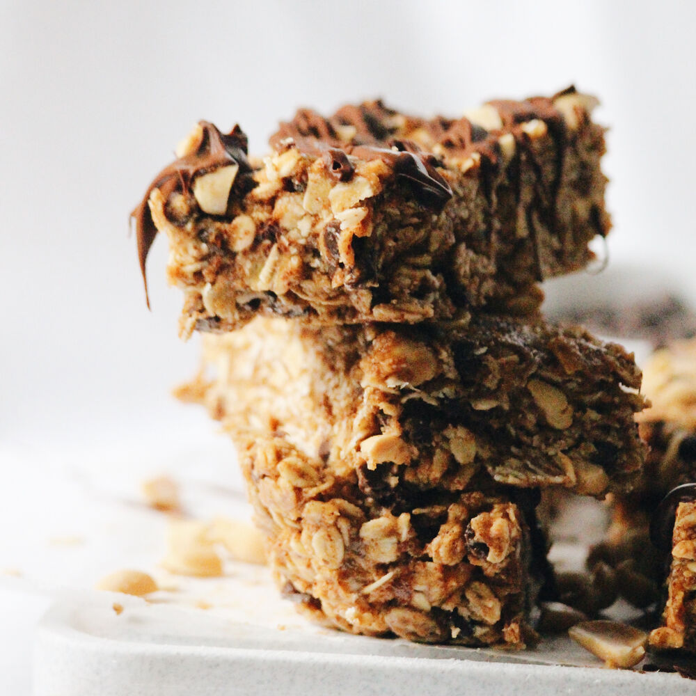 Vegan Chocolate Nut Granola Bars Recipe | The Feedfeed