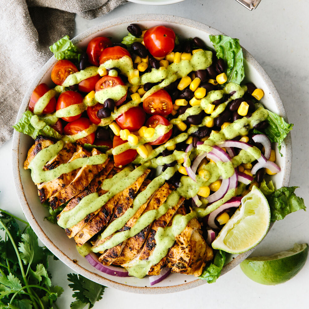 Southwest Chicken Salad Bowl Recipe The Feedfeed