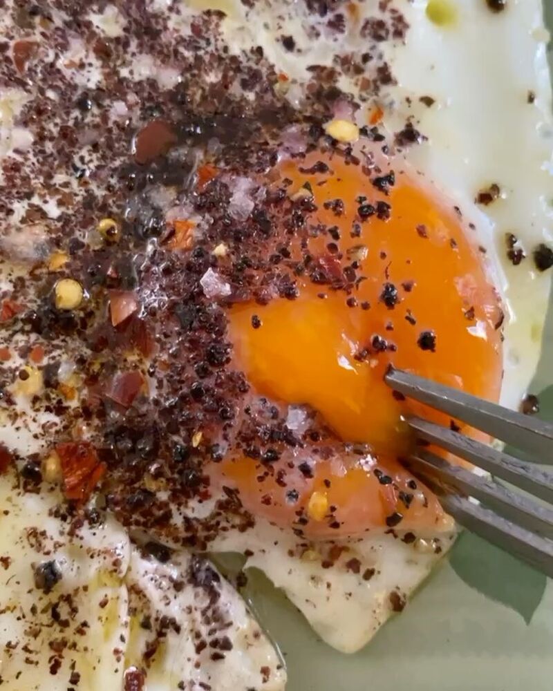 Fried Eggs with Sumac and Chili Recipe The Feedfeed