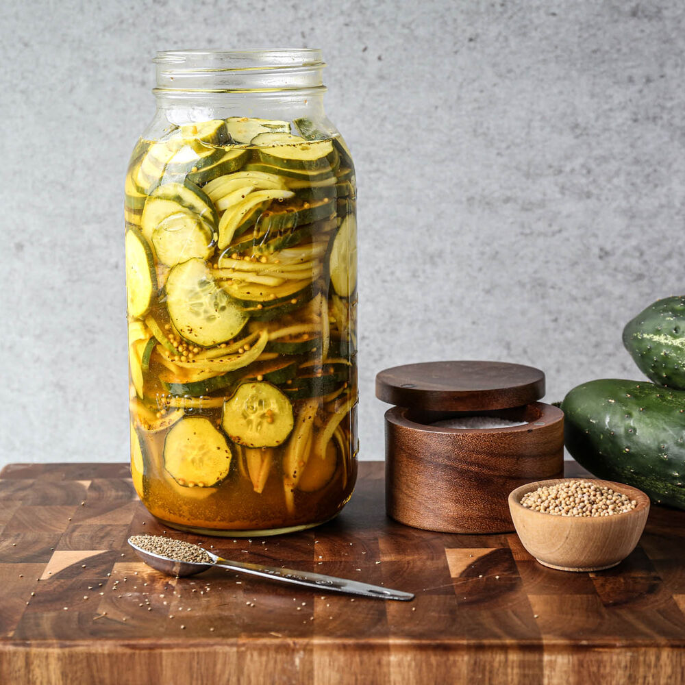 Fridge Bread And Butter Pickles By Smallfarmbiglife Quick Easy Recipe The Feedfeed