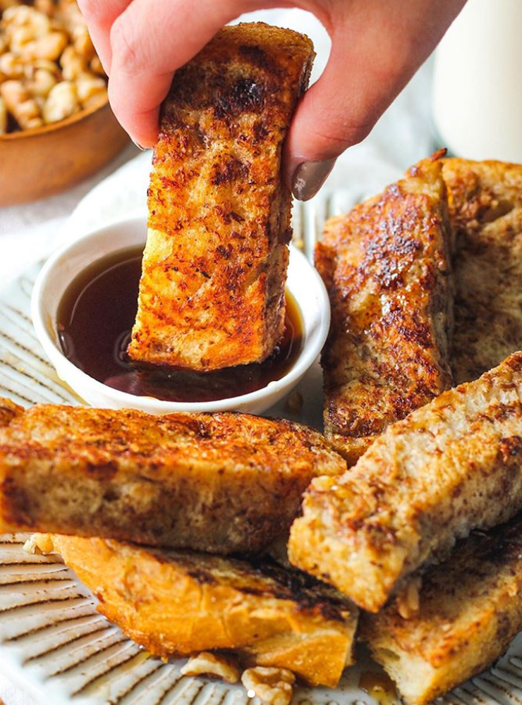 Vegan Cinnamon French Toast Sticks By Itsallgoodvegan Quick And Easy Recipe The Feedfeed 