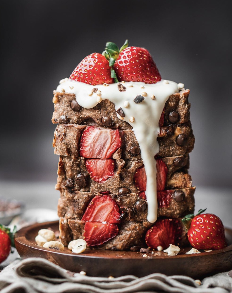 Strawberry Banana Quick Bread-image