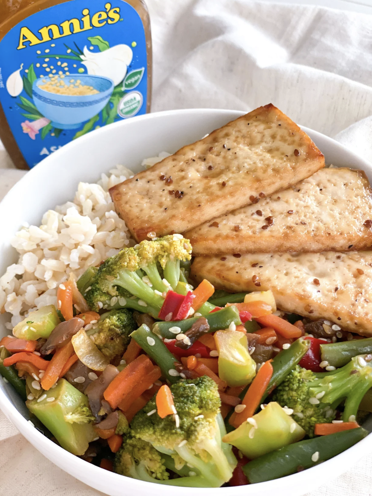 Baked Tofu Bowl with Stir-Fried Vegetables and Rice Recipe | The Feedfeed