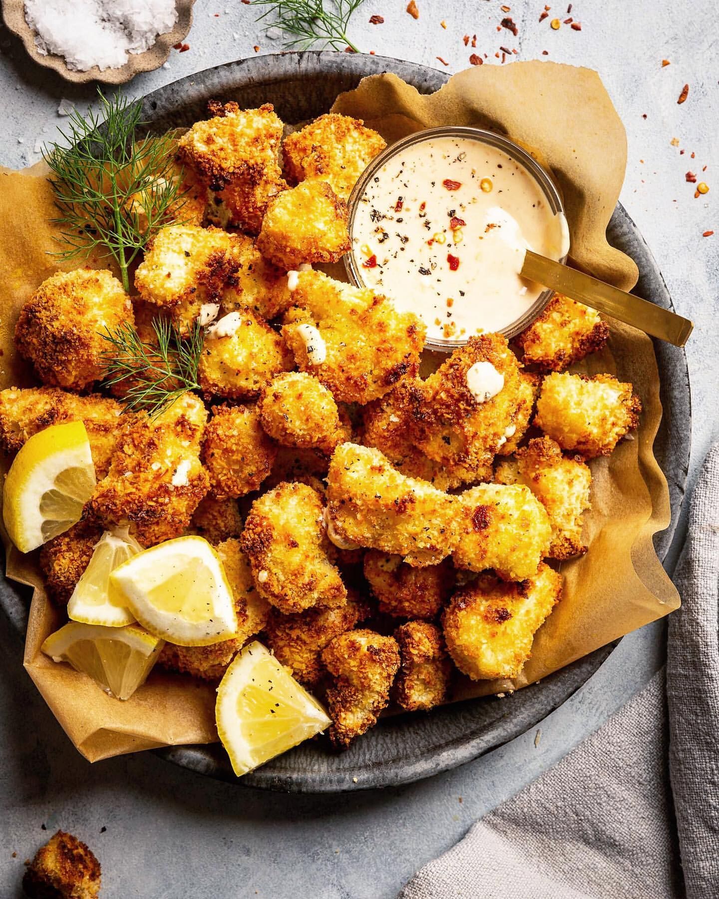 Coconut and Panko Crusted Cauliflower Bites Recipe The Feedfeed