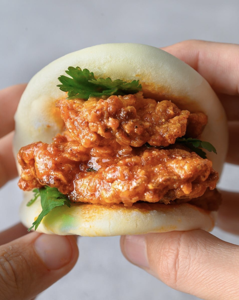 Buffalo Oyster Mushroom Bao Buns Recipe The Feedfeed
