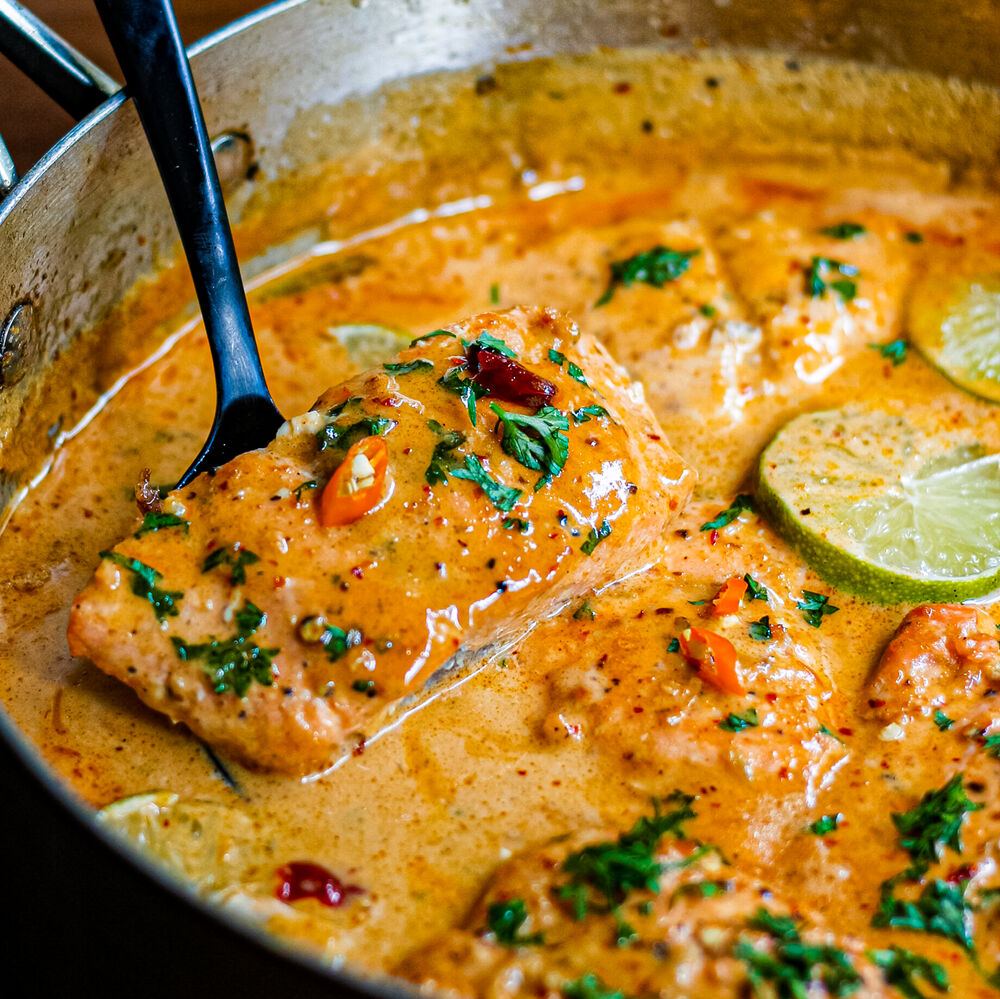 Coconut Red Curry Salmon Recipe | The Feedfeed