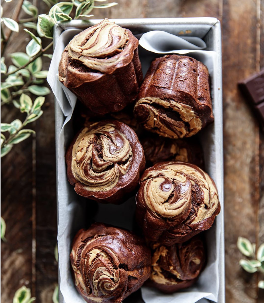 Chocolate and Nut Butter Muffins Recipe The Feedfeed