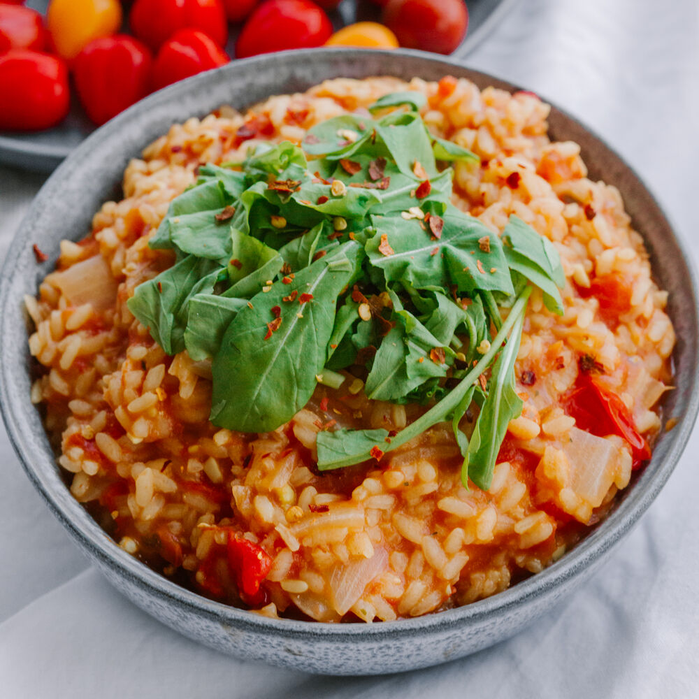 Vegan Tomato Risotto by healthykelsii | Quick & Easy Recipe | The Feedfeed
