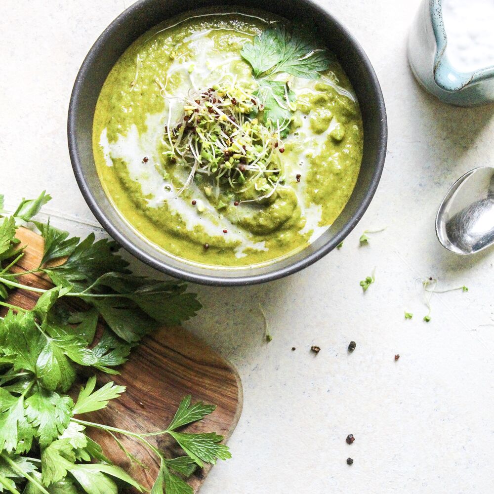 One-Pot Cauliflower Sage and Parsley Soup Recipe | The Feedfeed