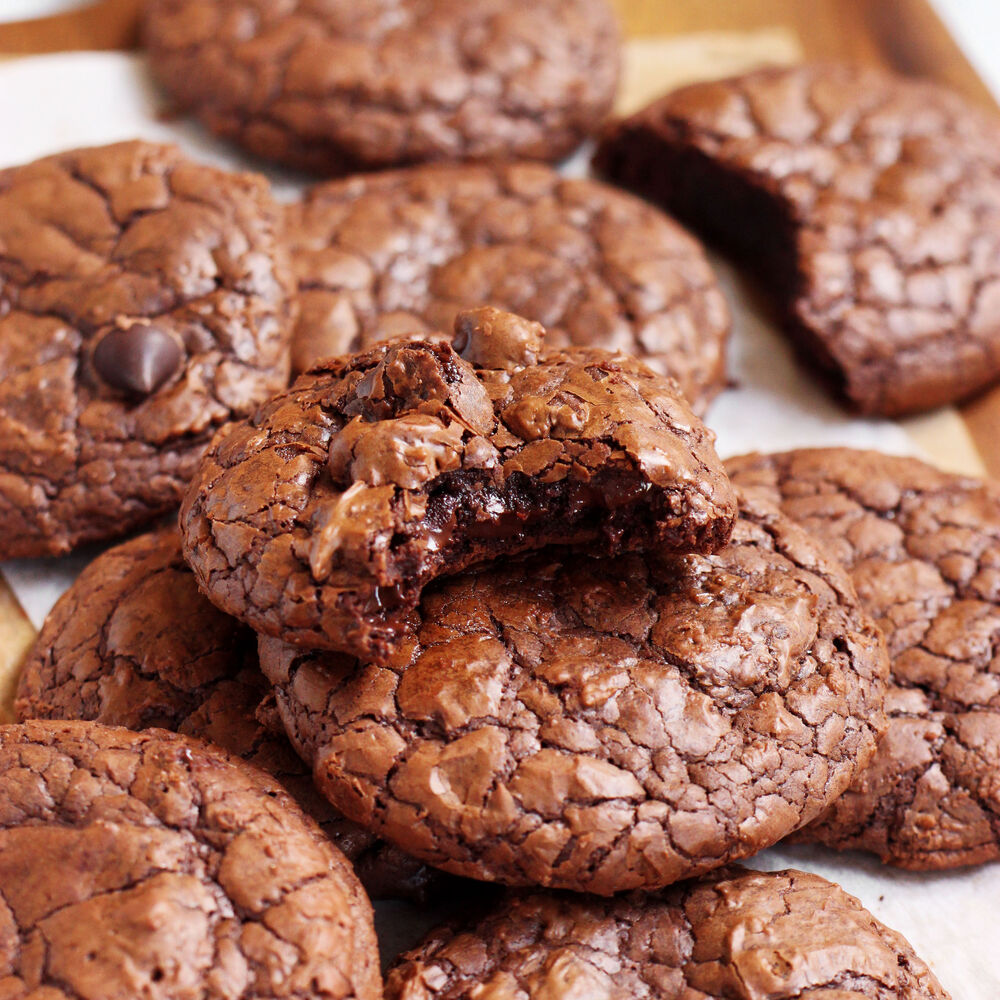 Flourless Fudgy Chocolate Brownie Cookies Recipe | The Feedfeed