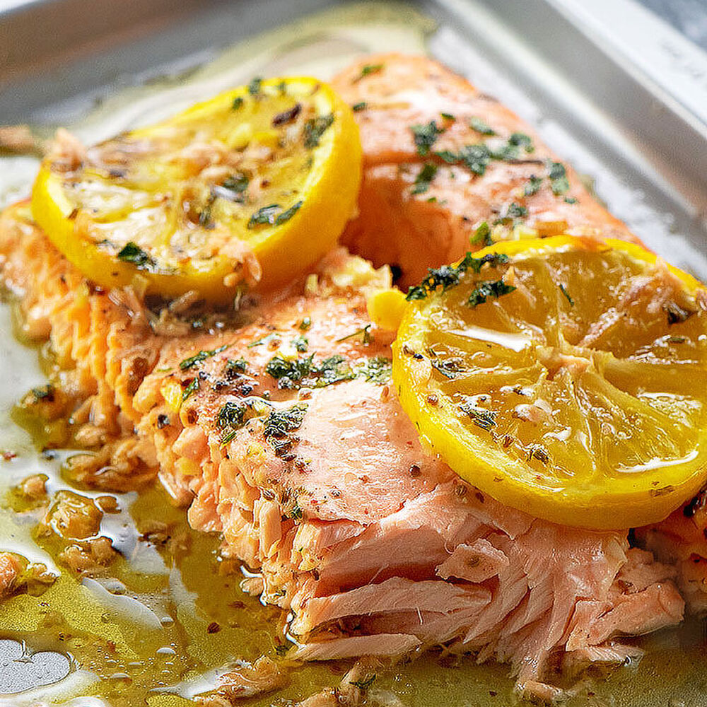 Lemon Butter Garlic Salmon Recipe The Feedfeed