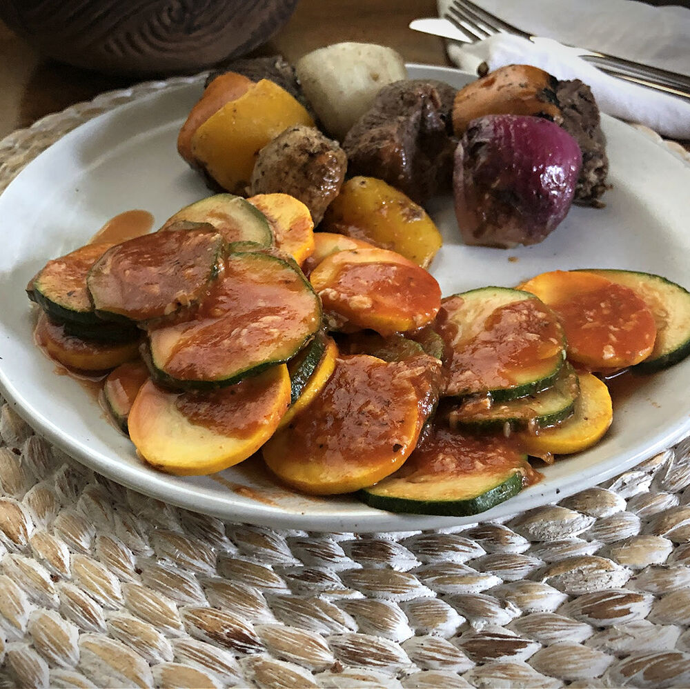 Zucchini and Yellow Squash in the Microwave Recipe The Feedfeed