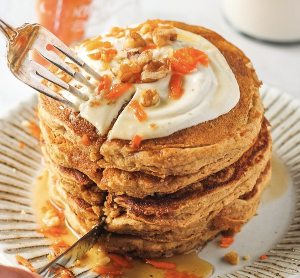 Carrot Cake Pancakes Recipe The Feedfeed