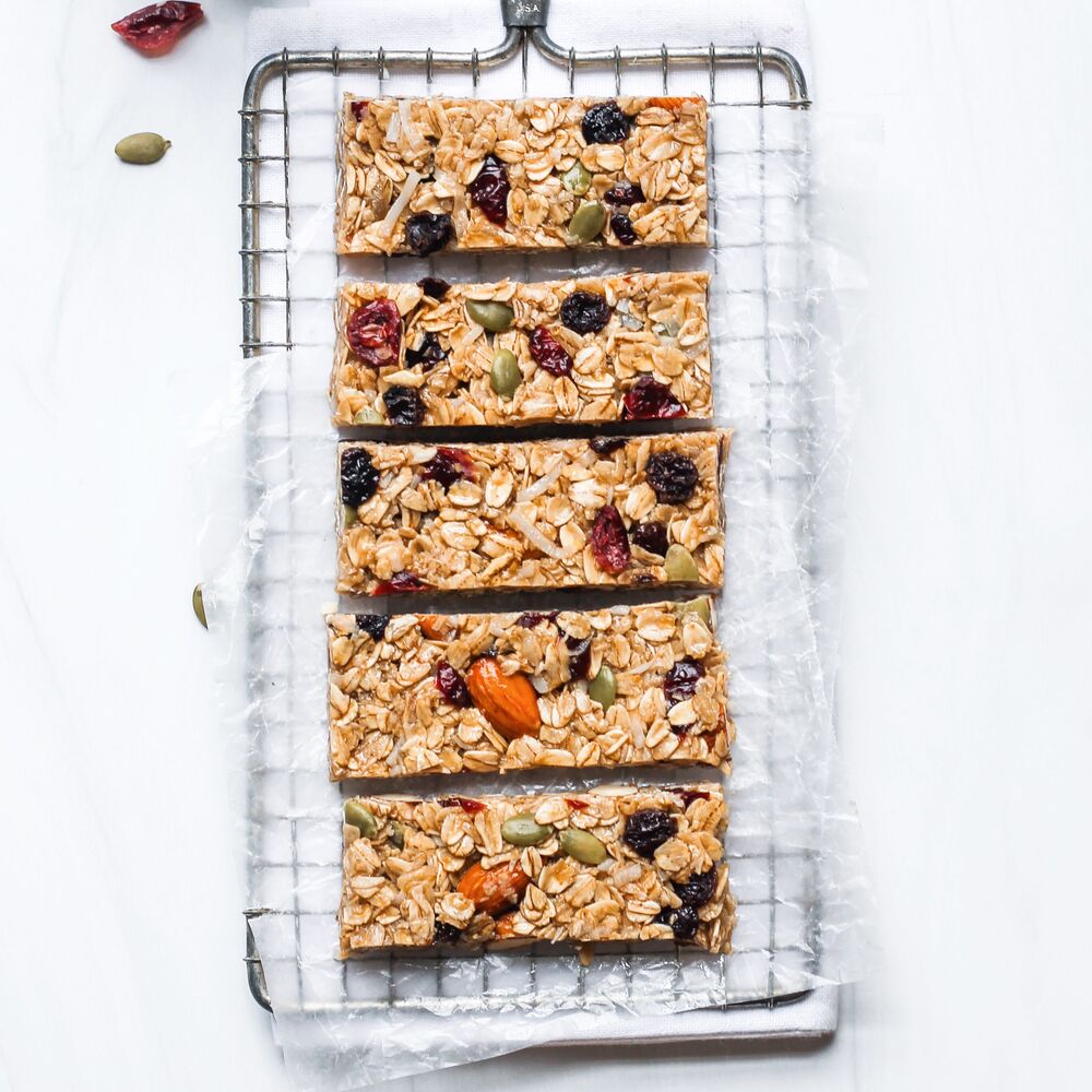 Chewy Fruit and Nut Granola Bars Recipe The Feedfeed
