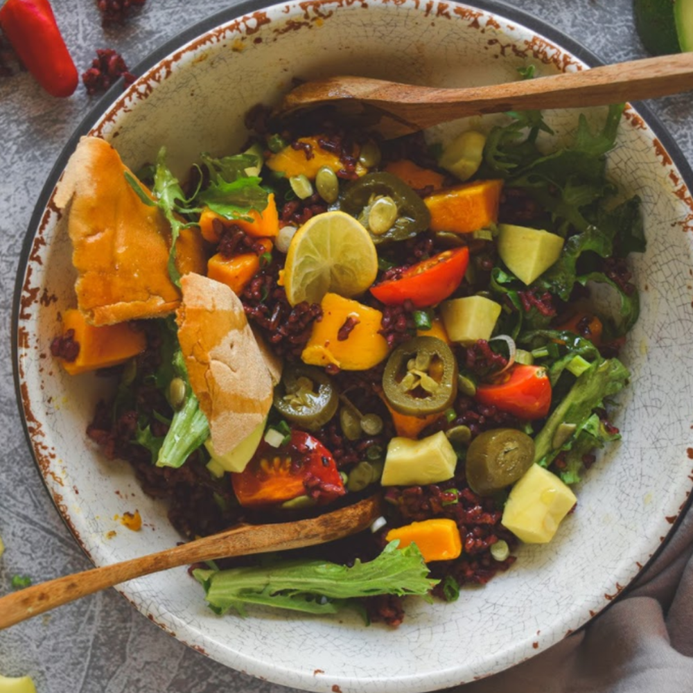 Mango Salsa and Black Rice Salad Recipe | The Feedfeed