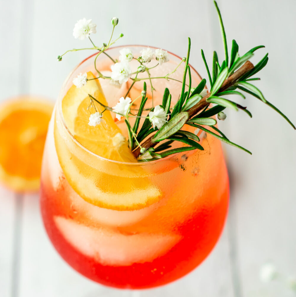 Aperol Spritz With Rosemary Recipe The Feedfeed