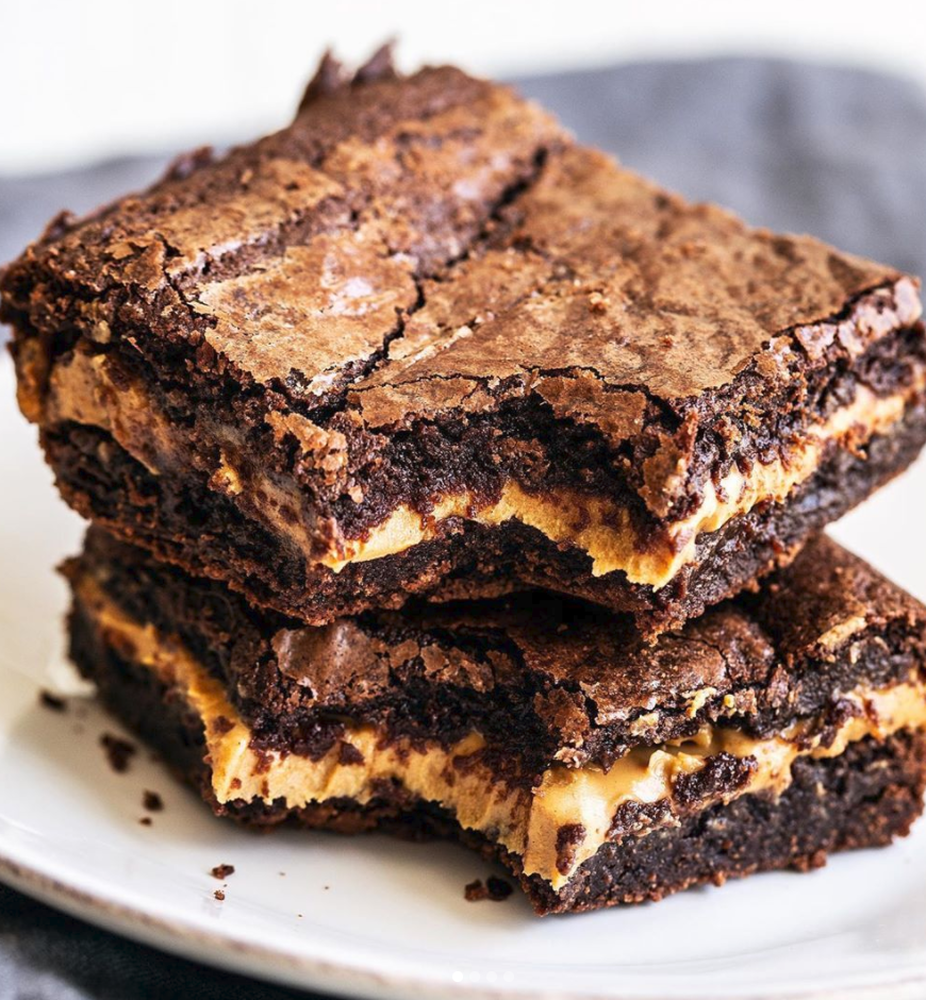 Peanut Butter Stuffed Fudge Brownies Recipe | The Feedfeed