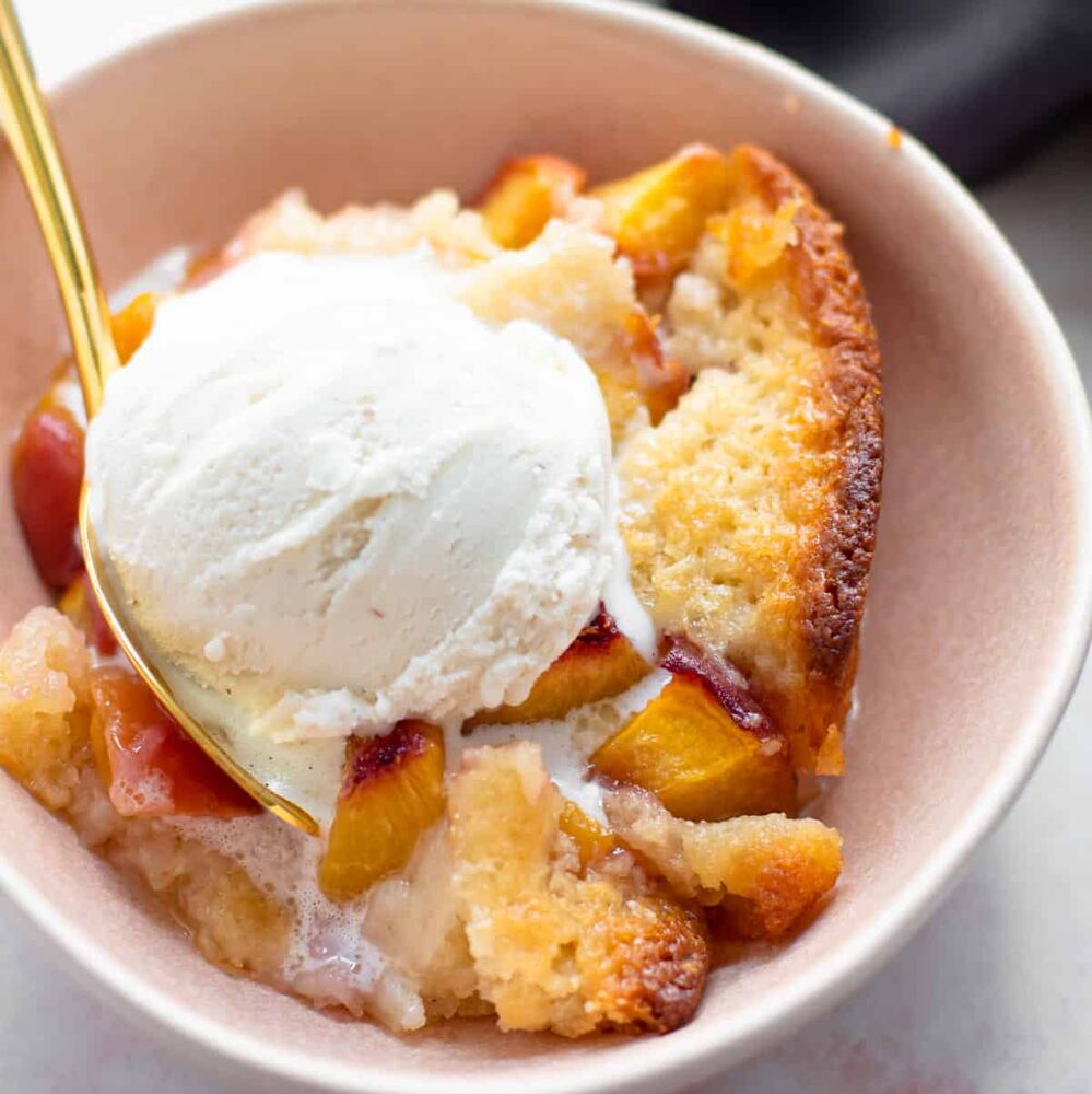 Almond Peach Cobbler Recipe The Feedfeed