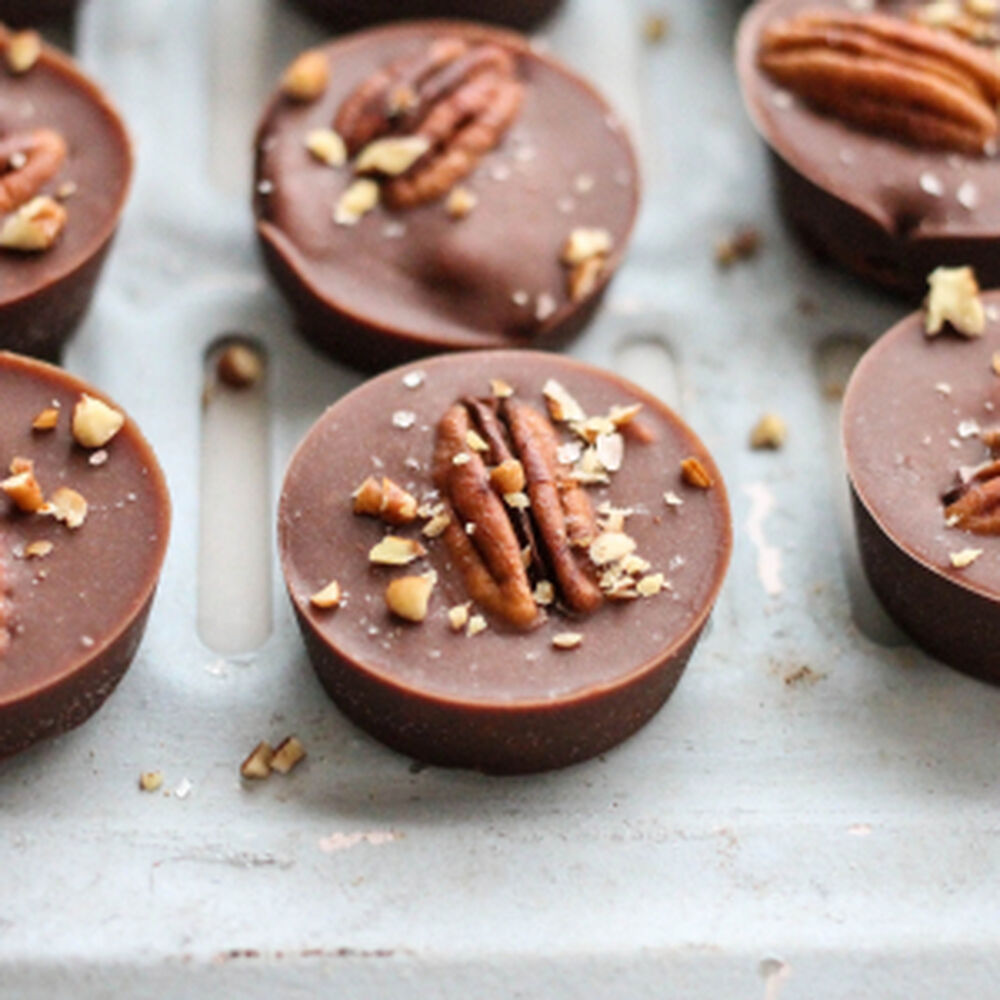 Easy Peanut Butter Chocolate Cups with Toasted Pecans | Video Recipe ...