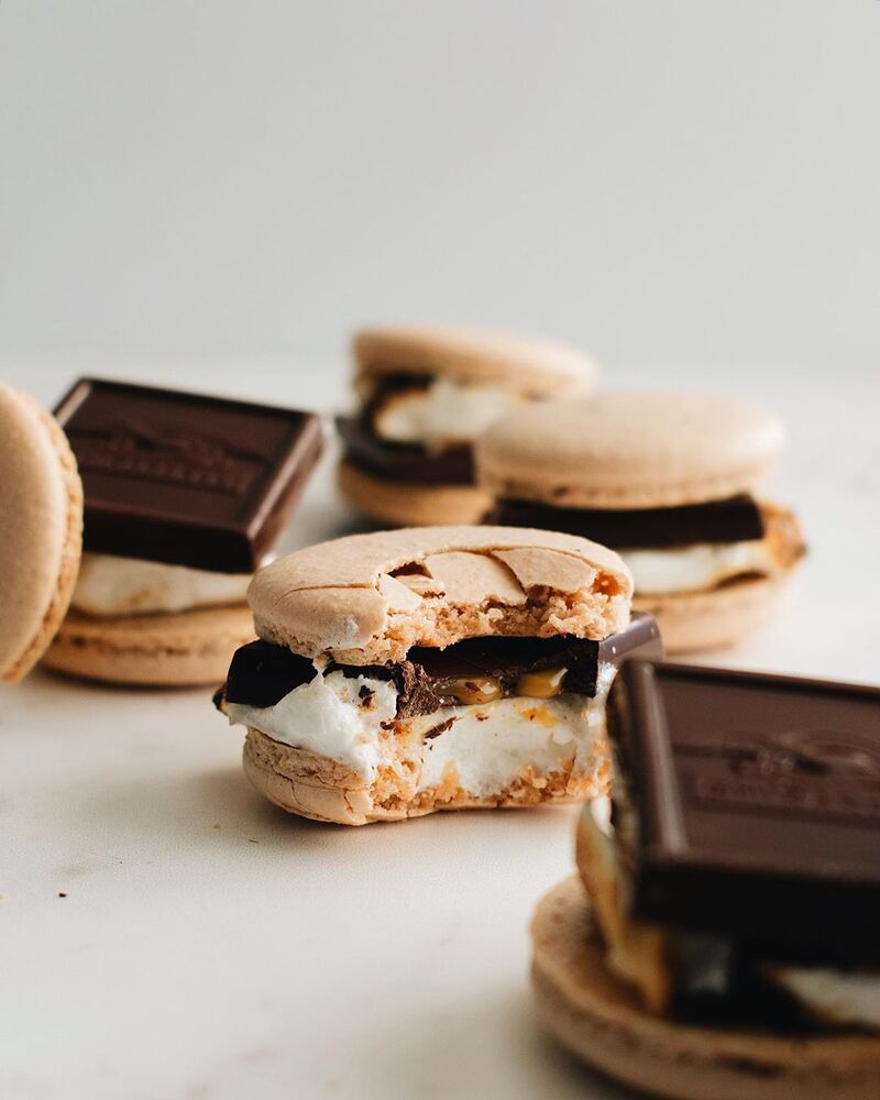 Graham Cracker S'more Macarons by kalesuckz Quick & Easy Recipe The