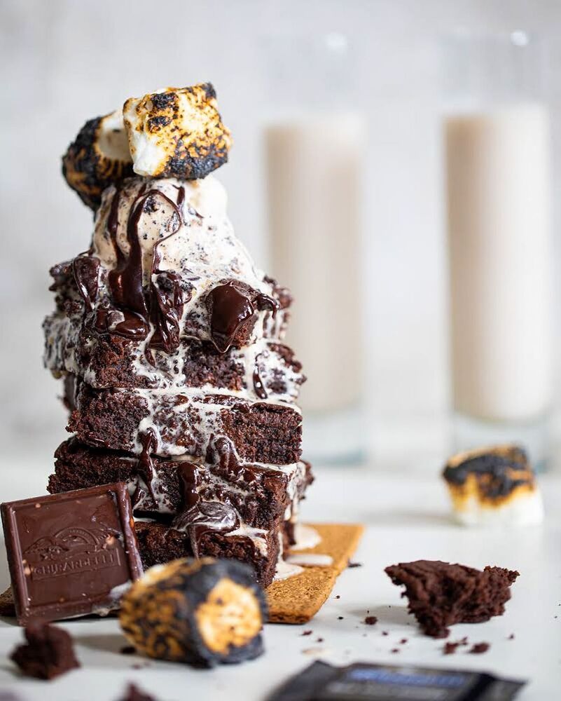 Smores Brownie Sundaes Recipe The Feedfeed