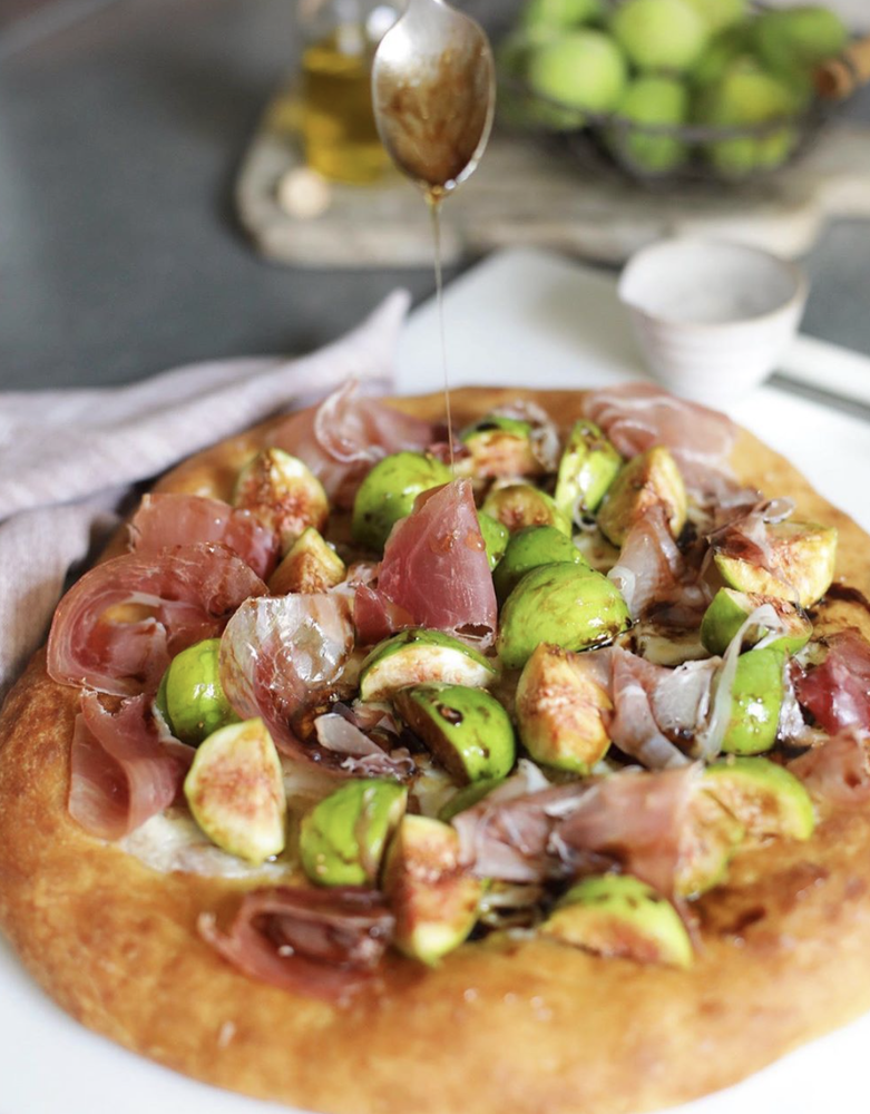 Honey Balsamic Fig Prosciutto Pizza Recipe The Feedfeed